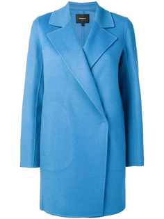 Theory пальто со смещенной застежкой