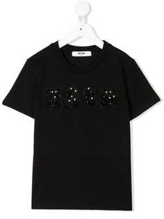 Msgm Kids футболка с логотипом