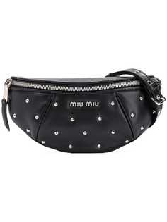 Miu Miu поясная сумка с заклепками