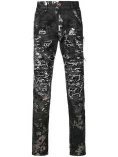 Philipp Plein джинсы с рваным эффектом
