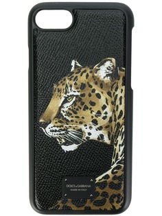 Dolce & Gabbana чехол для iPhone 7/8 с леопардовым принтом