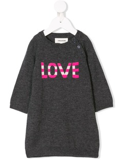 Zadig & Voltaire Kids платье жаккардовой вязки