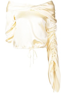 Hellessy блузка со сборкой на рукавах