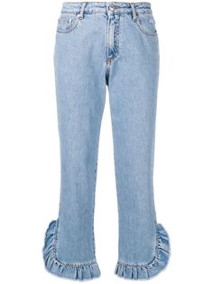 MSGM джинсы с оборками