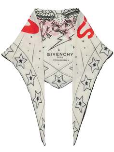 Givenchy шарф Creatures с принтом