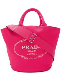 Prada сумка-тоут с принтом логотипа