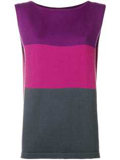 Yves Saint Laurent Vintage топ с дизайном колор-блок