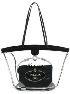 Prada прозрачная сумка-тоут