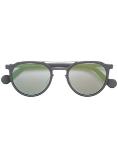 Moncler Eyewear солнцезащитные очки в круглой оправе с зеркальными линзами