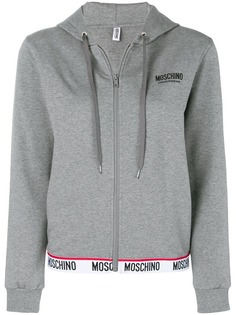 Moschino толстовка на молнии с логотипом