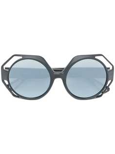Christian Roth Eyewear солнцезащитные очки в оправе с вырезными деталями