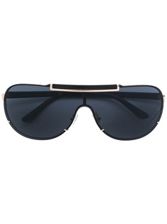Versace Eyewear широкие солнцезащитные очки-авиаторы