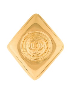 Chanel Vintage брошь в форме ромба CC