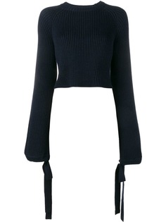 Ellery укороченный джемпер в рубчик