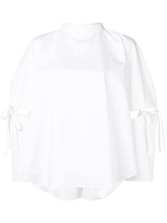 Christopher Kane поплиновая блузка с бантами