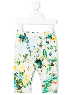 Roberto Cavalli Junior брюки с цветочным принтом