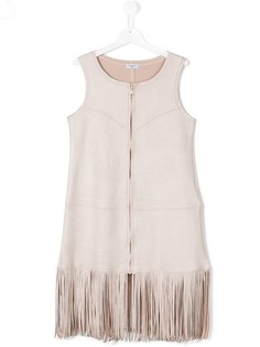 Monnalisa платье с бахромой