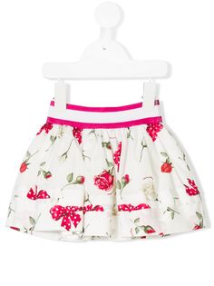 Monnalisa юбка с розами и бантами