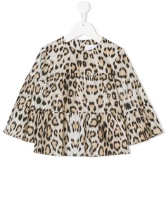 Roberto Cavalli Junior leopard print blouse