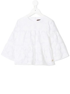 Roberto Cavalli Junior жаккардовая блузка