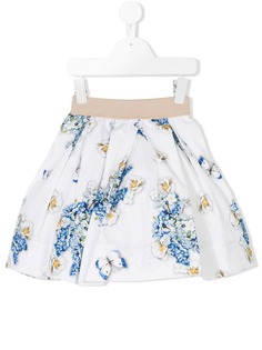 Monnalisa юбка с цветочным принтом