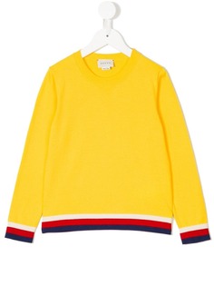 Gucci Kids толстовка с отделкой Sylvie Web