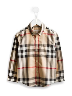 Burberry Kids рубашка в клетку