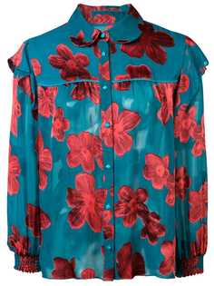 Alice+Olivia блузка с цветочным принтом