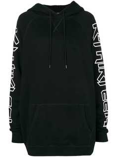 R13 толстовка с капюшоном и принтом слогана