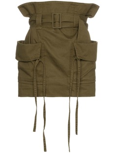 Saint Laurent юбка карго с высокой талией