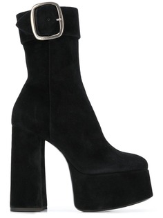 Saint Laurent high heel platform boots