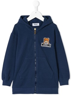 Moschino Kids толстовка с капюшоном и логотипом