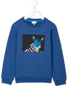 Paul Smith Junior толстовка с принтом зебры