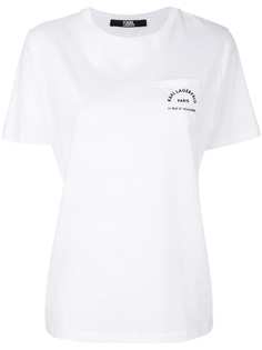 Karl Lagerfeld футболка с логотипом