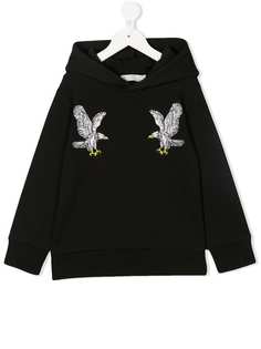 Stella Mccartney Kids толстовка с капюшоном и принтом орла