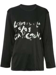 Comme Des Garçons Vintage кофта с длинным рукавом с принтом