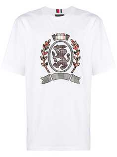 Hilfiger Collection футболка с вышитым гербом