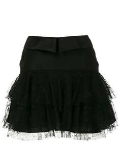 Aje Estrellas Ruffle Mini skirt