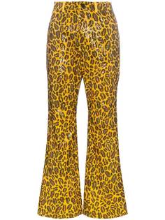 Charms брюки с леопардовым принтом и пайетками