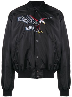 Sss World Corp куртка-бомбер с вышитой птицей