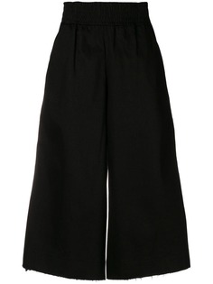 Mia-Iam logo trim cropped trousers