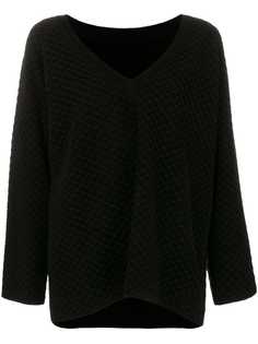 Alaïa Vintage джемпер крупной вязки с V-образным вырезом