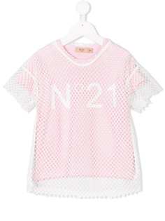 Nº21 Kids многослойная футболка с принтом