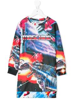 Moschino Kids платье с принтом Transformer