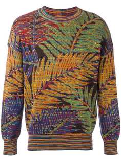 Missoni Vintage джемпер с пальмами в технике интарсия