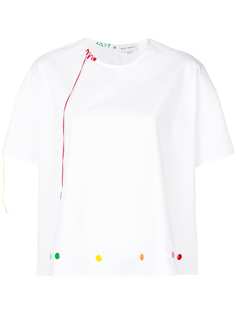 Mira Mikati рубашка с декоративными заклепками на подоле