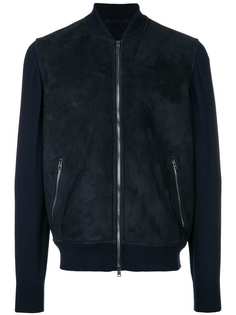 Herno куртка-бомбер с шерстяными рукавами