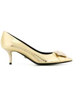Versace metallic Medusa pumps