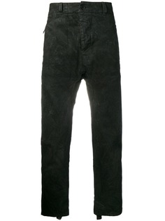 11 By Boris Bidjan Saberi прямые брюки с эффектом помятости