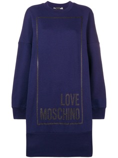 Love Moschino длинное платье-свитер